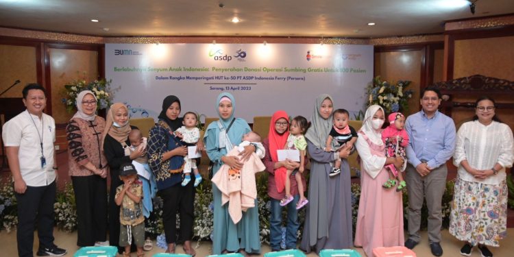 PT ASDP Indonesia Ferry (Persero) Gelar Progam 100 Operasi Sumbing Gratis