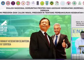 Tangkapan layar Diskusi Nasional Profesi Kedokteran dengan Pasangan Capres. Dok. Prohealth