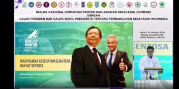 Tangkapan layar Diskusi Nasional Profesi Kedokteran dengan Pasangan Capres. Dok. Prohealth