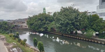 Sungai Angke Teluk Gong, Penjaringan, Jakarta Utara (DP.Sari/Prohealth.id)