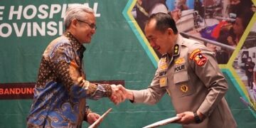 Kementerian Kesehatan (Kemenkes) menjalin kerja sama dengan Kepolisian Republik Indonesia (Polri) dan Lembaga Resiliensi Bencana Pengurus Pusat (PP) Muhammadiyah untuk sinergitas dalam penanggulangan krisis kesehatan. Dok. Humas Kemenkes