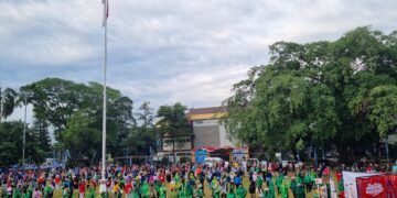 Bersama Wakil Walikota Depok, Ribuan Massa Memperingati Hari Tanpa Tembakau Sedunia