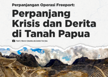 WALHI Sebut Perpanjangan Operasi Freeport Melanjutkan Krisis di Tanah Papua