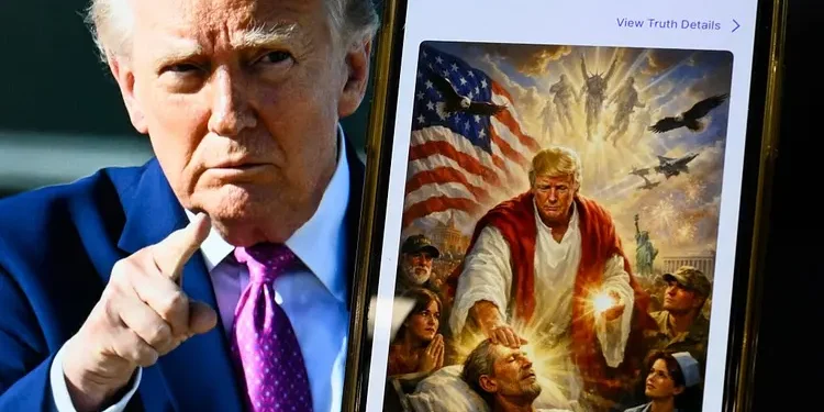 Wakil Presiden Katolik Bicara Gambar Trump Mirip Yesus