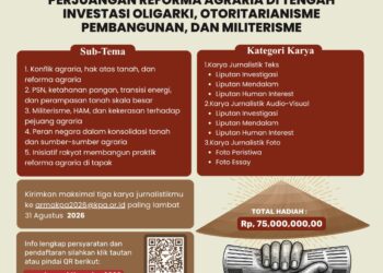 KPA Gelar Kembali Agrarian Reform Media Awards, Penghargaan Jurnalis Berpihak Keadilan Agraria