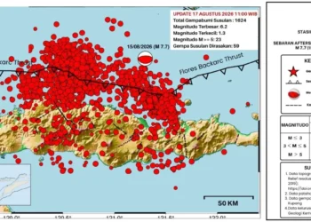 BMKG: 1624 Gempa Bumi Susulan Pasca-Tsunami Flores Masih Terjadi