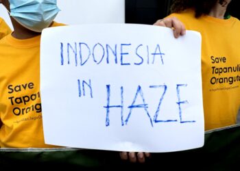 Aksi Damai di COP CBD, Satya Bumi Desak Pemerintah Serius Lindungi Orangutan Tapanuli dan Tangani Karhutla