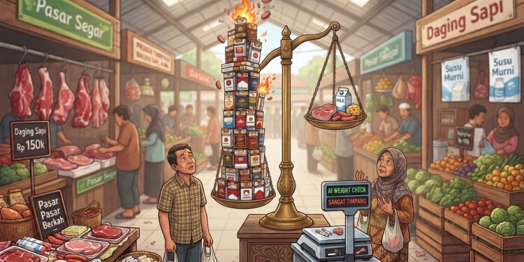 Belanja Rokok Ungguli Sumber Protein, Alarm Perketat Regulasi